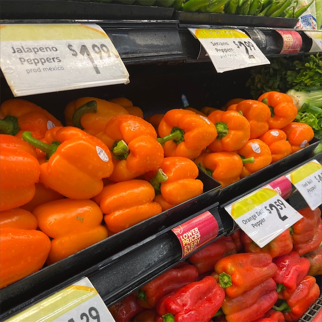 Orange Bell Peppers 1 Lb. - Wholey's Curbside